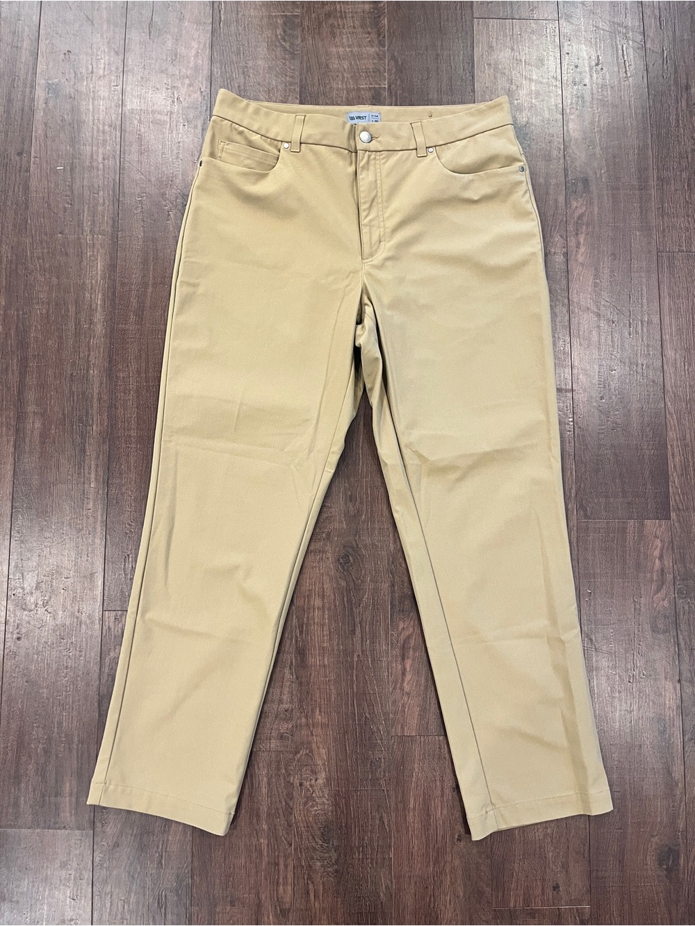 VRST Athletic Fit Tan Pants Mens 34x30 Stretch Performance Golf Casual